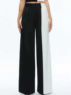 Women Alice and Olivia Meri Color Block Blazer Top + Pompey Color Block Pant