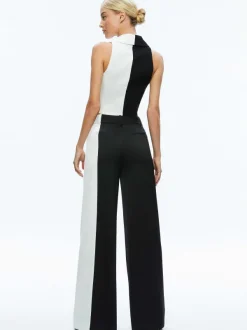 Women Alice and Olivia Meri Color Block Blazer Top + Pompey Color Block Pant