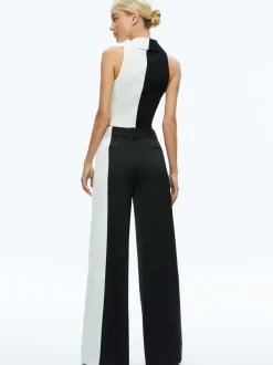 Women Alice and Olivia Meri Color Block Blazer Top + Pompey Color Block Pant