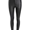 Women Alice and Olivia Mikah Single Button Leather Pant
