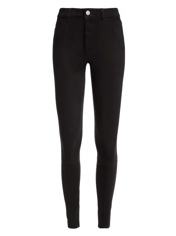 Women Alice and Olivia Mikah Single Button Suede Pant