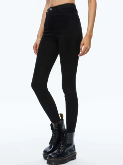 Women Alice and Olivia Mikah Single Button Suede Pant