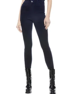 Women Alice and Olivia Mikah Single Button Suede Pant