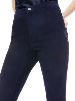 Women Alice and Olivia Mikah Single Button Suede Pant