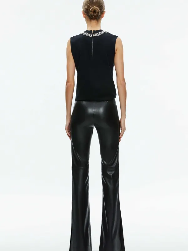 Women Alice and Olivia Miller Embellished Muscle Tank