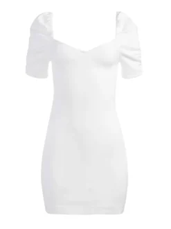 Women Alice and Olivia Mimi Puff Sleeve Denim Mini Dress
