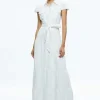 Women Alice and Olivia Miranda Maxi Denim Dress