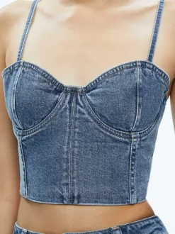 Women Alice and Olivia Natacha Spaghetti Strap Bustier