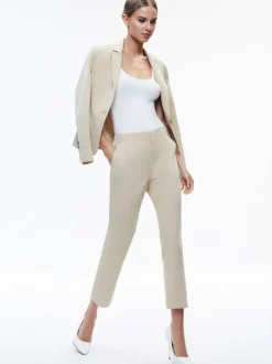 Women Alice and Olivia Nicky Chino Waistband Slim Ankle Pant