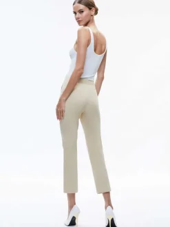 Women Alice and Olivia Nicky Chino Waistband Slim Ankle Pant