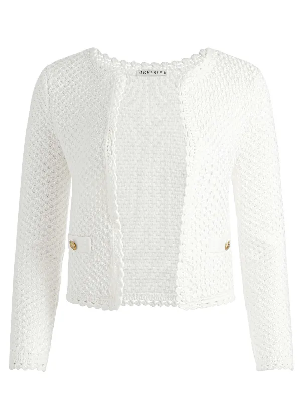 Women Alice and Olivia Noella Knit Jacket