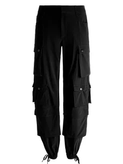 Women Alice and Olivia Olympia High Rise Ankle Tie Cargo Pants