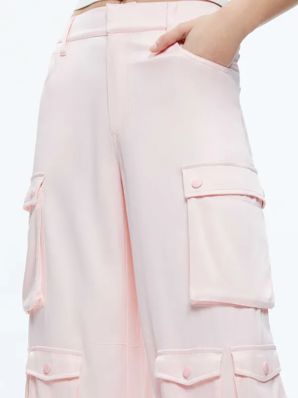 Women Alice and Olivia Olympia Mid Rise Baggy Cargo Pants