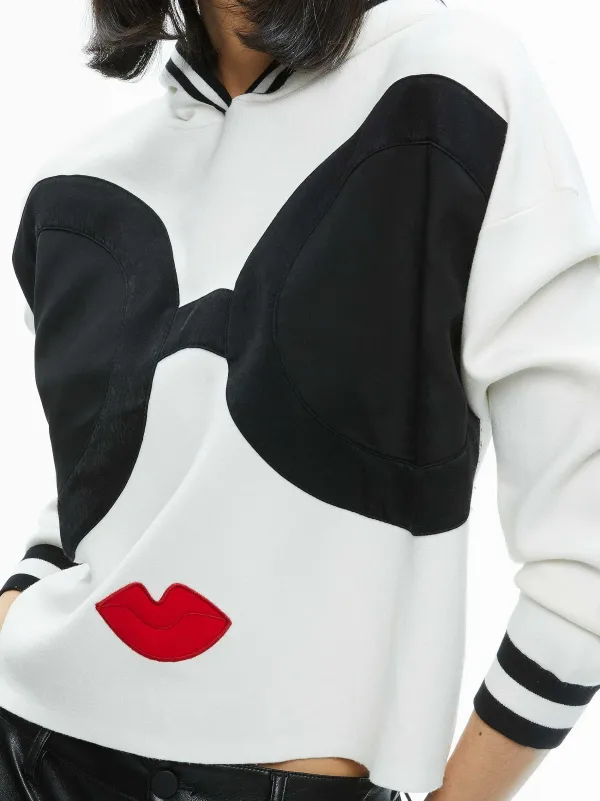 Women Alice and Olivia Oscar Staceface Hoodie