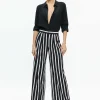 Women Alice and Olivia Pompey High Waisted Pleated Pants
