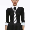 Women Alice and Olivia Porla Collared Tie Sweater