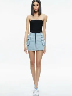 Women Alice and Olivia Rahmi Cargo Mini Skirt