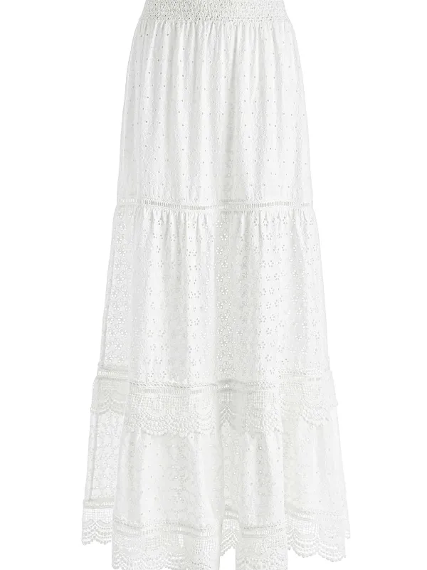 Women Alice and Olivia Reise Panelled Maxi Skirt