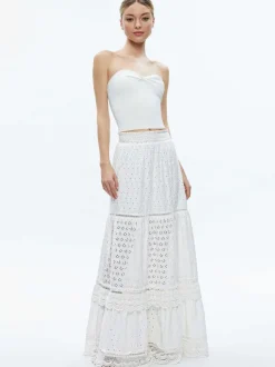 Women Alice and Olivia Reise Panelled Maxi Skirt