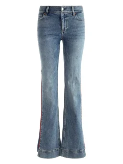 Women Alice and Olivia Rey Side Zipper Wide Leg Jean