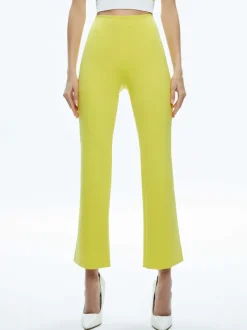 Women Alice and Olivia Rmp Mid Rise Back-Zip Bootcut Ankle Pant
