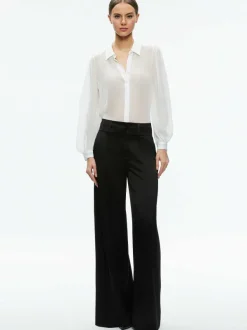 Women Alice and Olivia Roanne Sheer Blouse