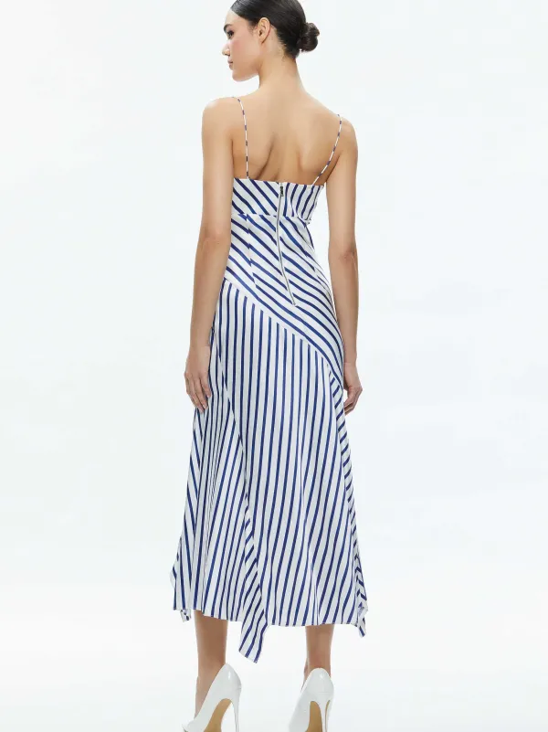 Women Alice and Olivia Rosa Asymmetrical Slip Dress