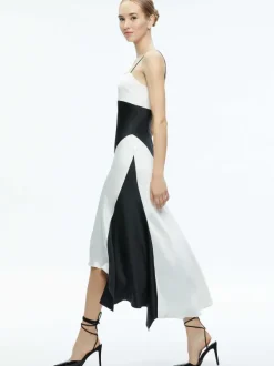 Women Alice and Olivia Rosa Asymmetrical Slip Dress
