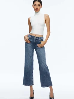 Women Alice and Olivia Roxie Kick Flare Jean
