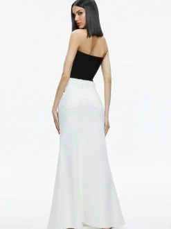 Women Alice and Olivia Rye High Rise Maxi Skirt
