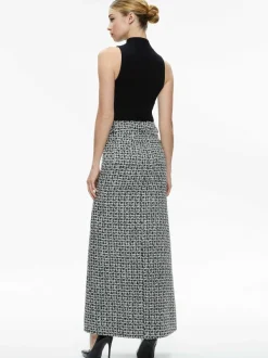 Women Alice and Olivia Rye Tweed Maxi Skirt