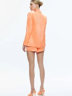 Women Alice and Olivia Santos Double Breasted Boyfriend Blazer