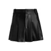 Women Alice and Olivia Scarlet High Rise Vegan Leather Flutter Shorts
