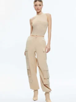 Women Alice and Olivia Shara Mid Rise Parachute Cargo Pants