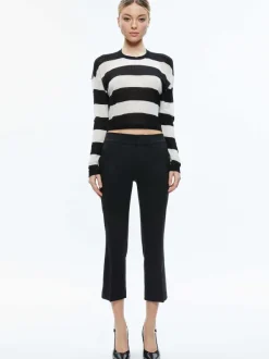 Women Alice and Olivia Sherrell Crew Neck Pullover