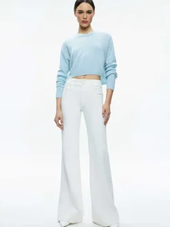 Women Alice and Olivia Sherrell Crew Neck Pullover