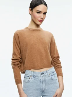 Women Alice and Olivia Sherrell Crew Neck Pullover