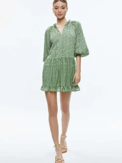 Women Alice and Olivia Sherrie Gathered Tunic Dress