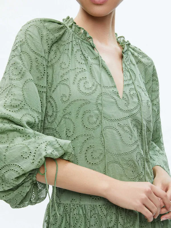 Women Alice and Olivia Sherrie Gathered Tunic Dress