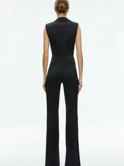 Women Alice and Olivia Shoshanna Sleeveless Tuxedo Jumpsuit