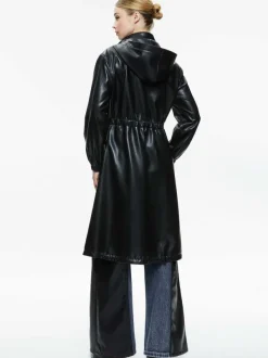 Women Alice and Olivia Simson Vegan Leather Windbreaker