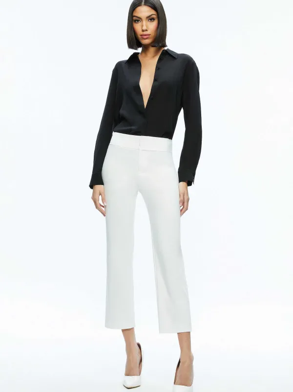 Women Alice and Olivia Stacey Low Rise Kick Flare Pant