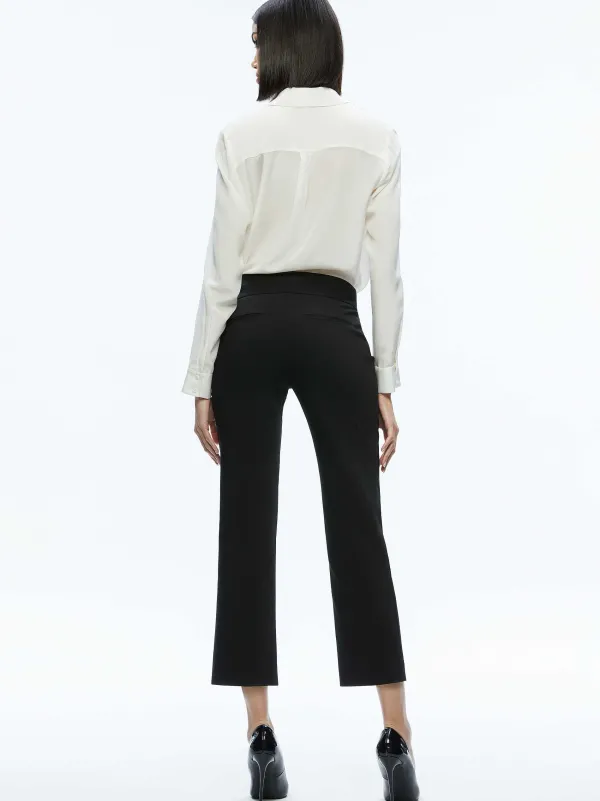 Women Alice and Olivia Stacey Low Rise Kick Flare Pant