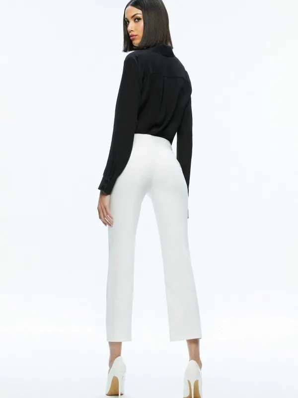 Women Alice and Olivia Stacey Low Rise Kick Flare Pant