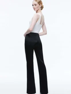 Women Alice and Olivia Teeny Satin Bootcut Pant