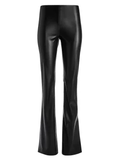 Women Alice and Olivia Teeny Vegan Leather Side Slit Pant