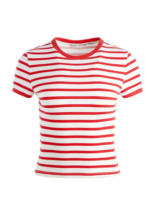 Women Alice and Olivia Tess Baby Tee
