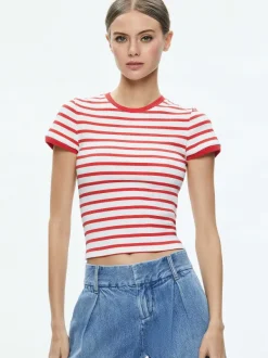 Women Alice and Olivia Tess Baby Tee