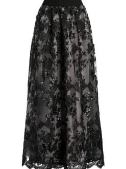 Women Alice and Olivia Tina Embellished Gown Skirt