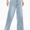 Women Alice and Olivia Trish Mid Rise Baggy Jean